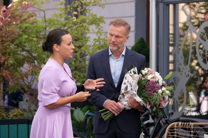 M jak miłość odc. 1903. Magda (Anna Mucha), Andrzej Budzyński (Krystian Wieczorek)