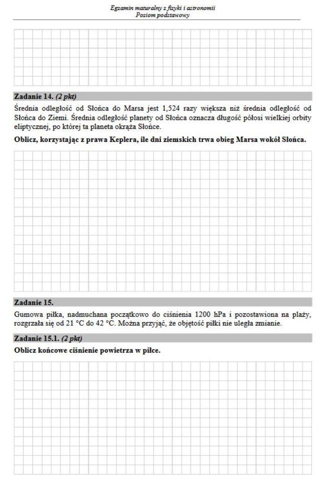 Matura 2017 fizyka