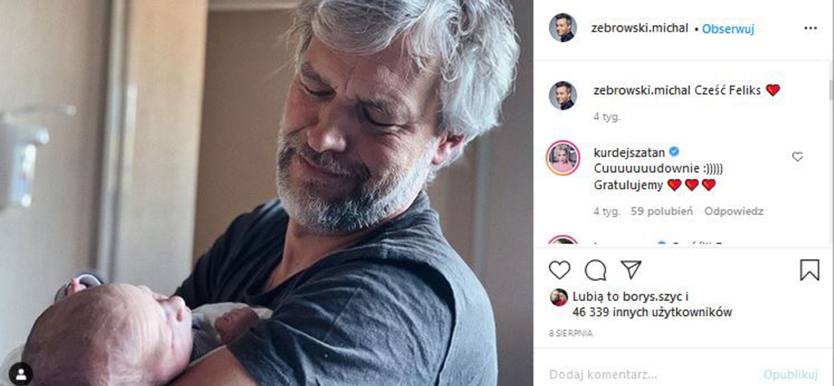 Tata Żebrowski musi zarabiać