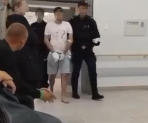 Nagranie po ataku nożownika w Jarosławiu. To on doprowadził do krwawej masakry