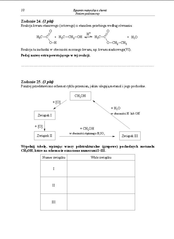 Arkusz podstawowy chemia matura 2014