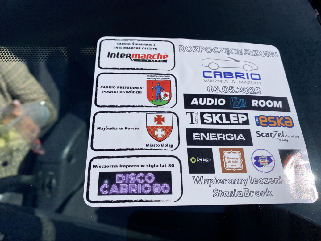 Start sezonu Cabrio Warmia&Mazury 2025 - Śniadanie z Intermarche Olsztyn 