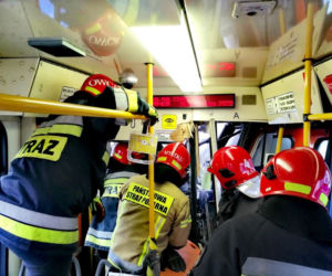 Zderzenie tramwaju z tirem
