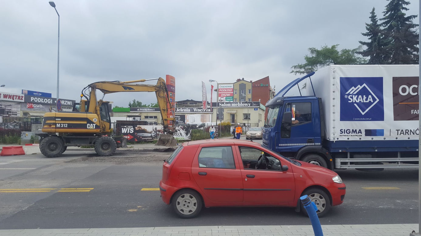 Trwa remont ulicy Krakowskiej w Tarnowie