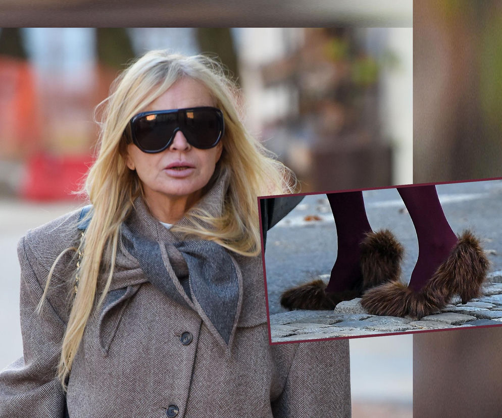 Monika Olejnik w butach wiewiórkach