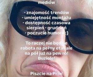 Helena Englert zatrudnia! Ma konkretne wymagania, ale jednego nie ujawniła