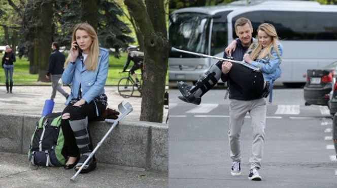 M jak miłość odc. 1240. Piotrek Zduński (Marcin Mroczek), Olga (Katarzyna Grabowska)