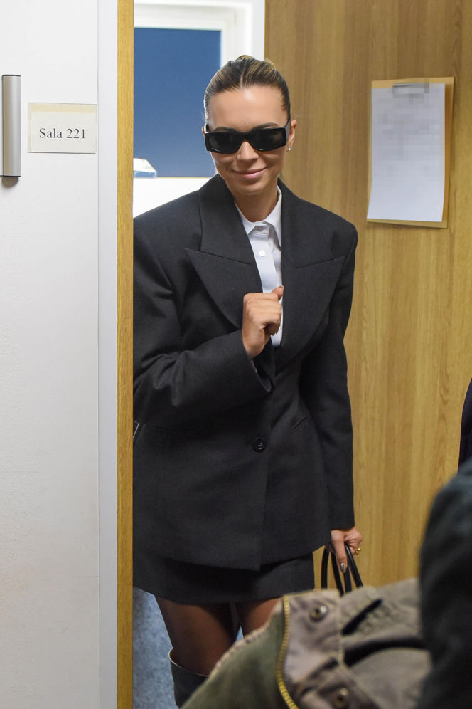 Sandra Kubicka i Aleksander Baron na drugiej rozprawie rozwodowej