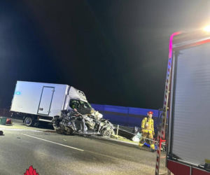 Tragiczny wypadek na autostradzie A1 pod Toruniem. Jedna osoba nie żyje!