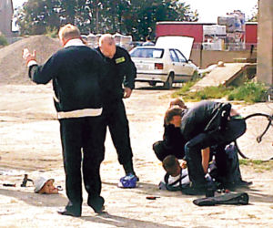 Co się k... gapicie? To jest napad!
