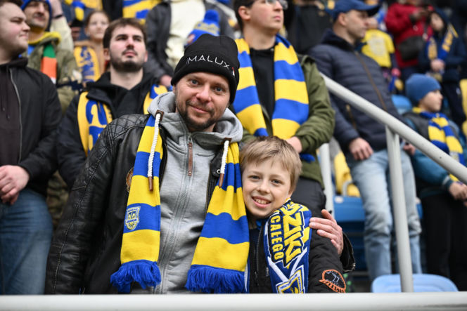 Arka Gdynia - Widzew Łódź: Zdjęcia kibiców i zawodników z meczu 25. kolejki PKO BP Ekstraklasy