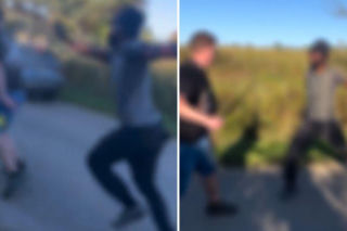 Miał rozbić namiot na łące. Potem doszło do awantury. Jest nagranie