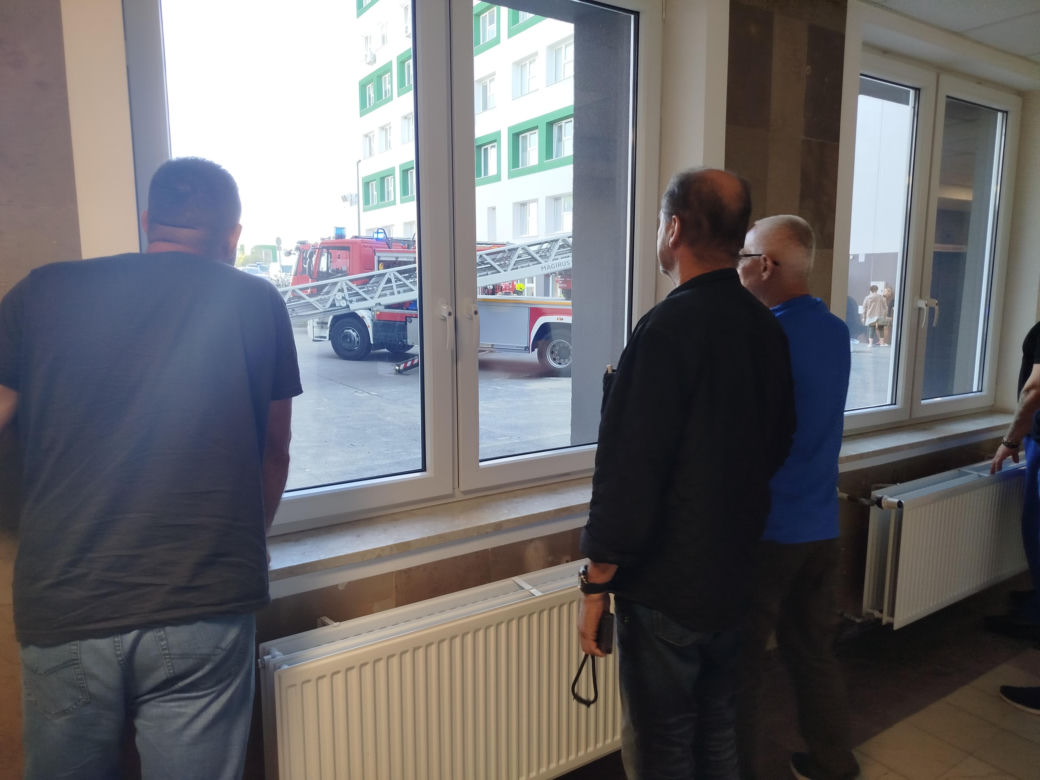 Powiatowe ćwiczenia strażackie w szpitalu wojewódzkim w Siedlcach
