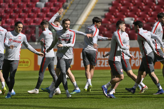 Trening reprezentacji Polski przed meczem ze Szwecją