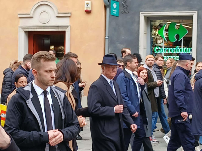 Król Szwecji Karol XVI Gustaw oraz królowa Sylwia w Gdańsku