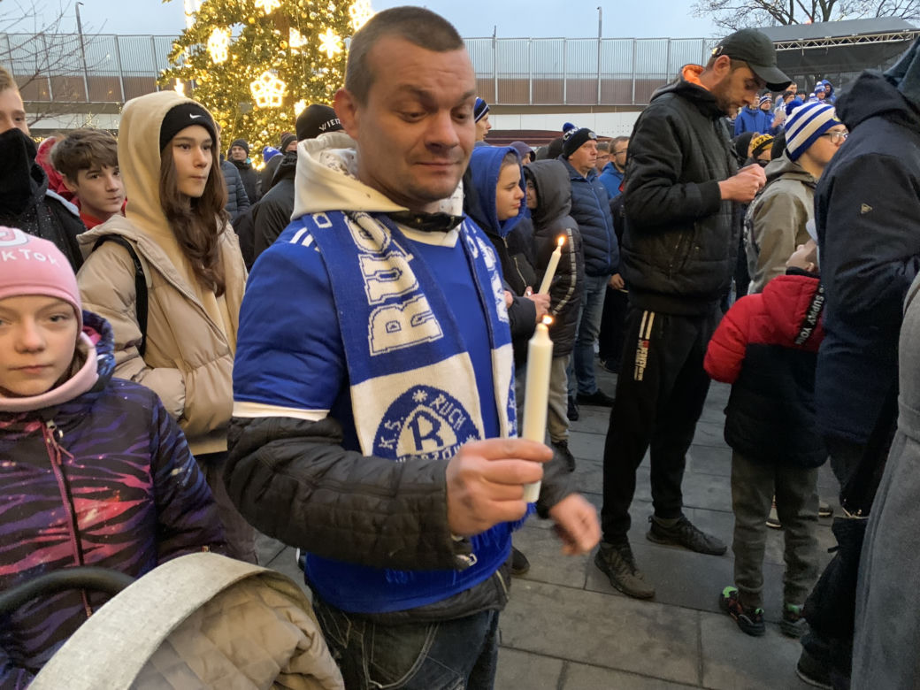 Protest kibiców Ruchu Chorzów w sprawie stadionu 
