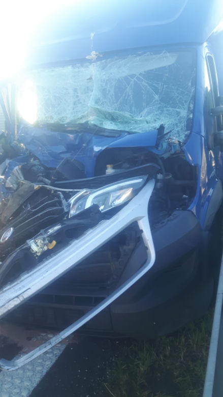 Kolzija na 501 km autostrady A4 w kierunku Krakowa