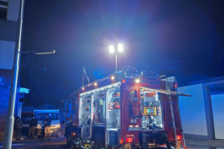 Pożar hali magazynowej przy ul. Kochanowskiego w Tarnowie