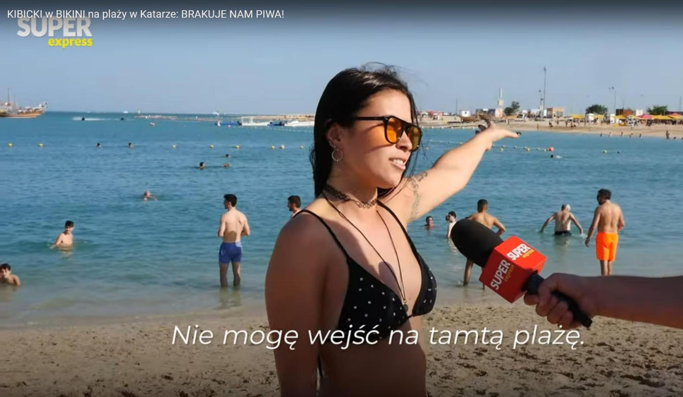 Piękne kibicki narzekają na brak piwa!