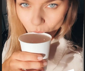 Emilia Komarnicka-Klynstra na Instagramie na planie Na dobre i na złe