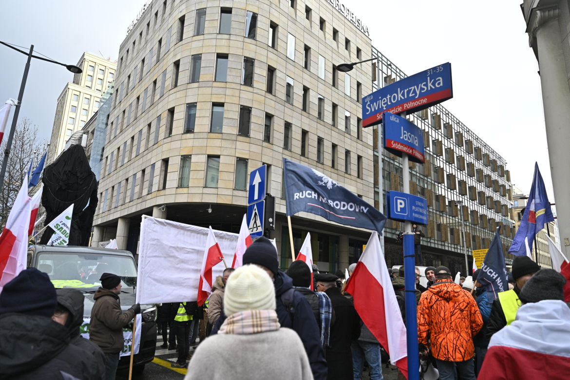 Protest rolników w Warszawie (3.01.2025)