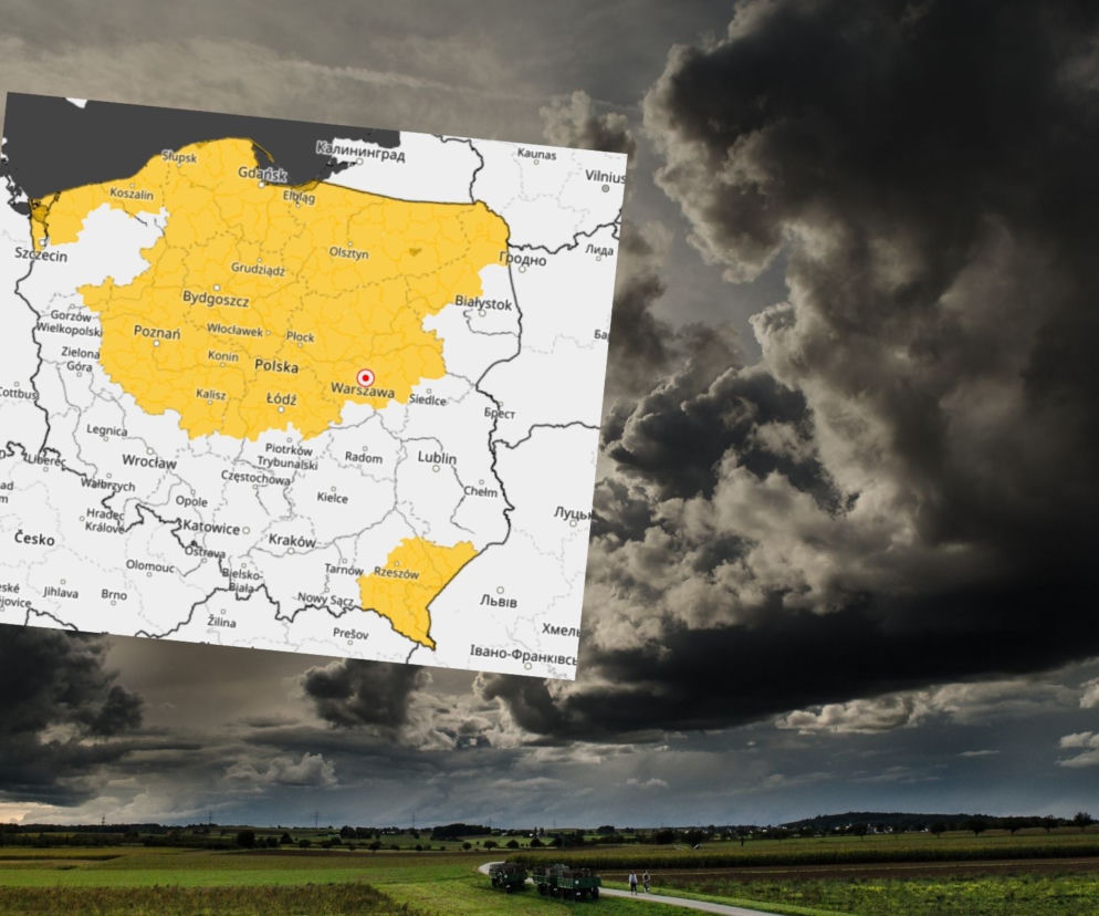 Uwaga! ZAŁAMANIE POGODY na Warmii i Mazurach. IMGW wydało ostrzeżenie 