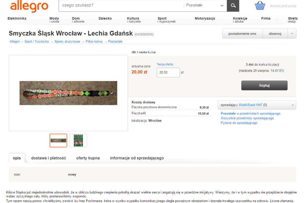 Smyczka Śląsk Wrocław - Lechia Gdańsk