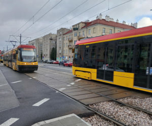 Skrzyżowanie ulic Grójeckiej, Wawelskiej i Kopińskiej w Warszawie