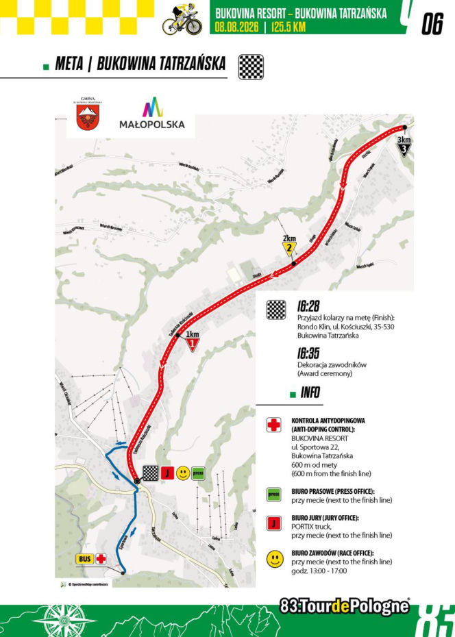 6. etap Tour de Pologne: Bukovina Resort – Bukowina Tatrzańska
