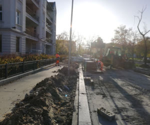 Przebudowa al. Jana Pawła II - listopad 2020
