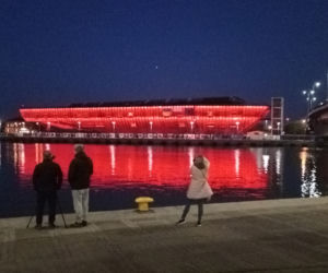 Iluminacja Morskiego Centrum Nauki w Szczecinie