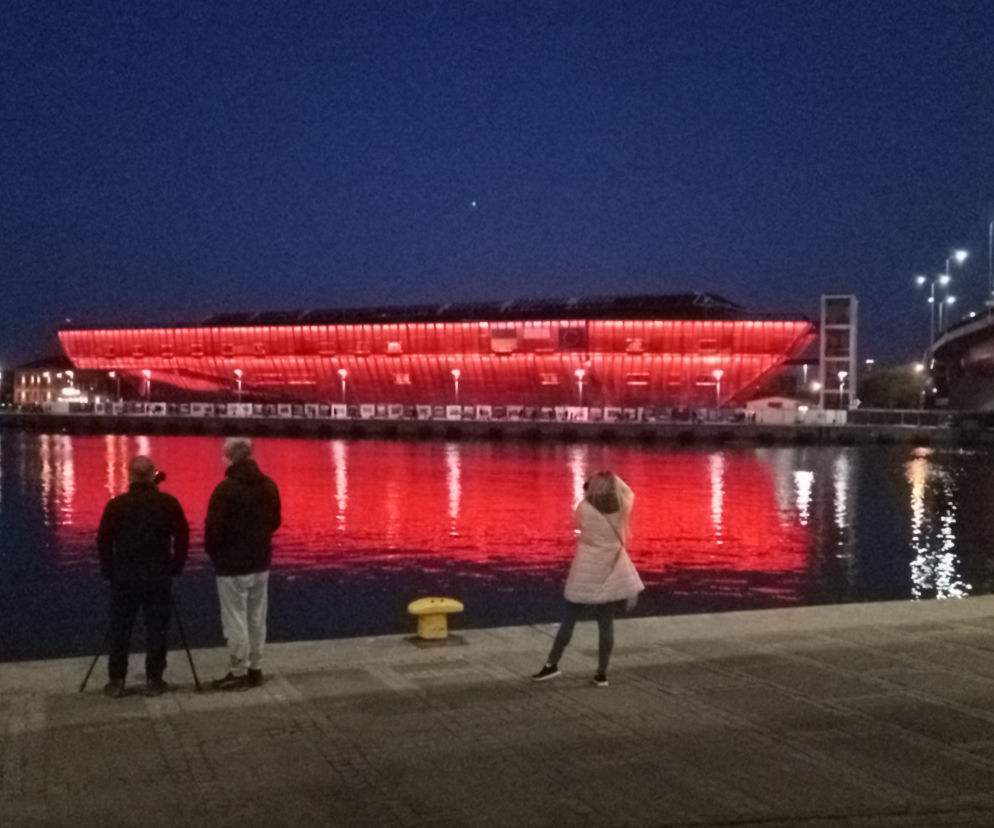 Iluminacja Morskiego Centrum Nauki w Szczecinie
