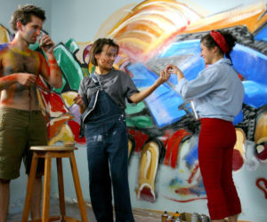 M jak miłość. Kamil (Marcin Bosak), Magda (Anna Mucha), Kinga (Katarzyna Cichopek)