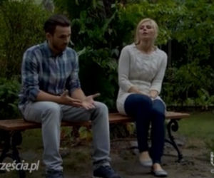 Barwy szczęścia odc. 1051. Iwona Korycka (Izabela Zwierzyńska), Alek (Krzysztof Wach)