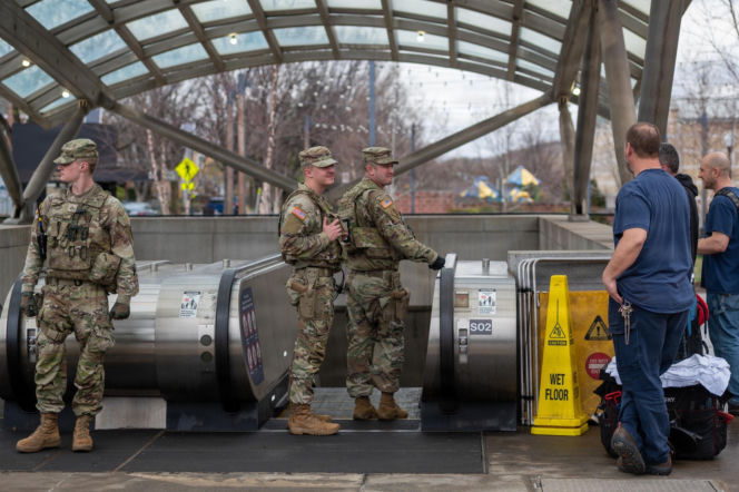 Gwardia Narodowa USA na ulicach stolicy
