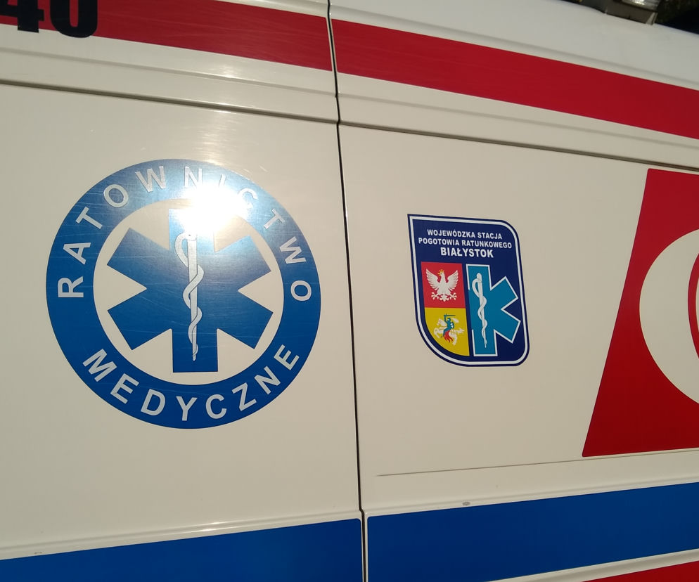 Wypadek w Białymstoku. Mercedes uderzył w rowerzystę