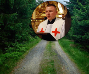 Dramat na drodze pod Jędrzejowem. Z auta wystawały nogi, miał opuszczoną głowę