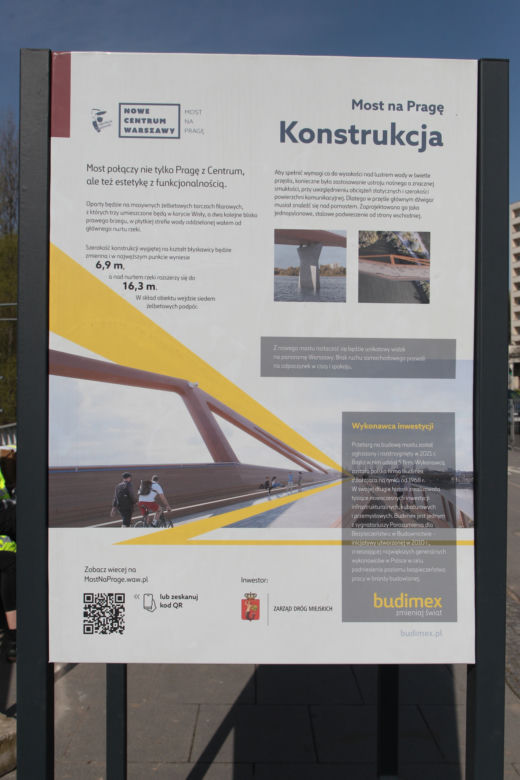 Konferencja prasowa dotycząca Mostu Pieszo-Rowerowego