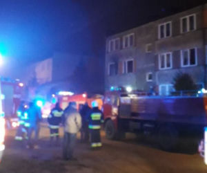 Szudziałowo. Pożar bloku. Jedna osoba ranna