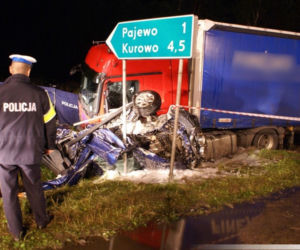 Jeżewo: Wypadek, trzy osoby nie żyją. Sprawca był pijany