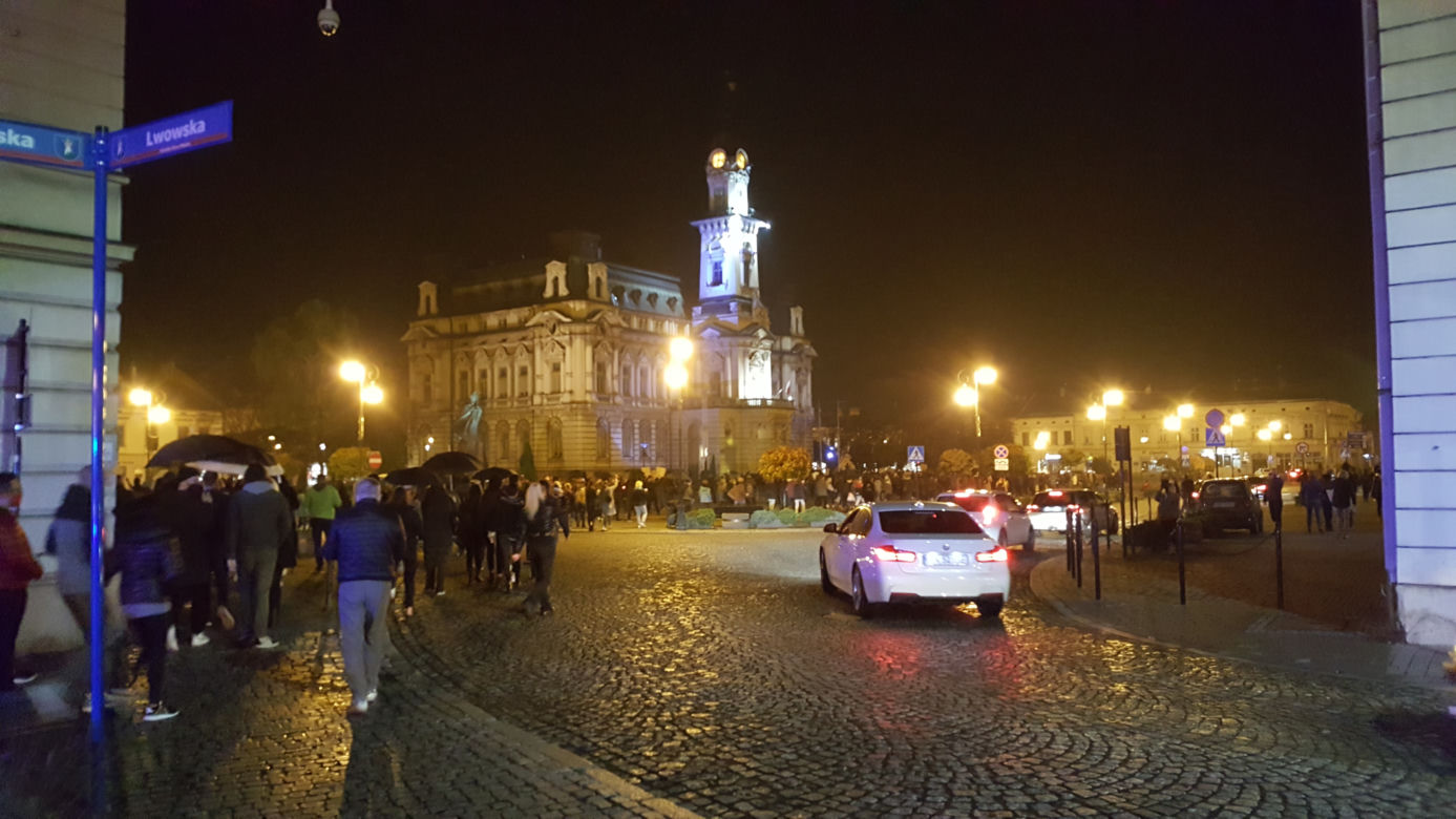 Protest mieszkańców Nowego Sącza