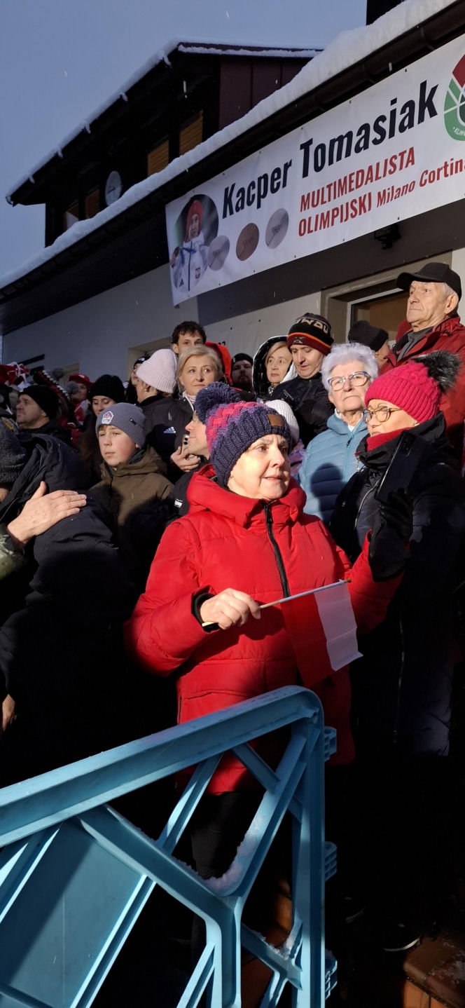 Powitanie Kacpra Tomasiaka w Bystrej 18.02.2026