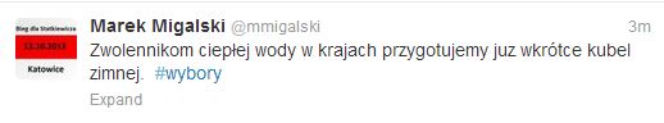 Migalski tweet