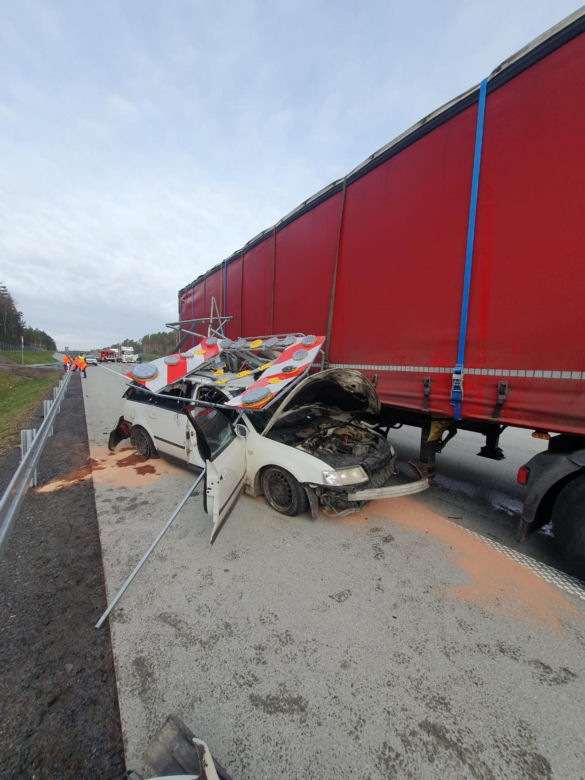 Wypadek na A18