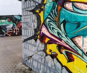 Przy ul. Mieszka I w Siedlcach można podziwiać całą galerię murali i graffiti