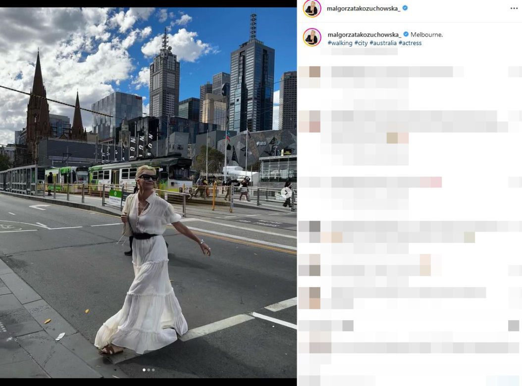 Małgorzata Kożuchowska w Australii