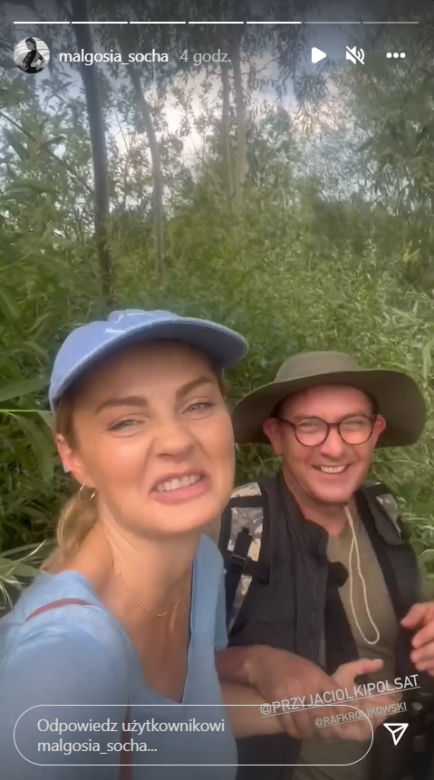 Przyjaciółki po wakacjach 2022: Inga (Małgorzata Socha), Rafał (Rafał Królikowski)