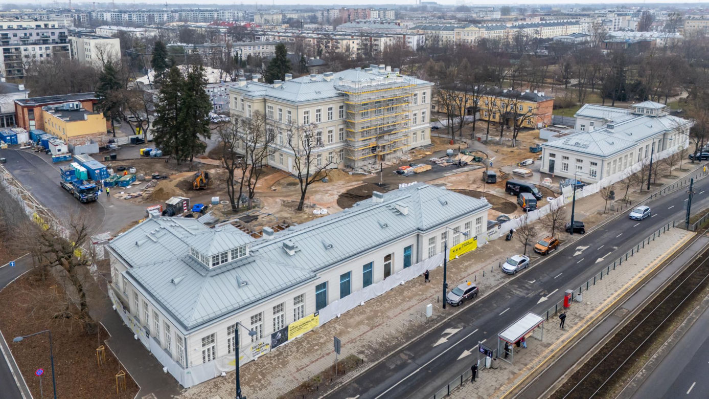 Sinfonia Varsovia w Warszawie podczas budowy