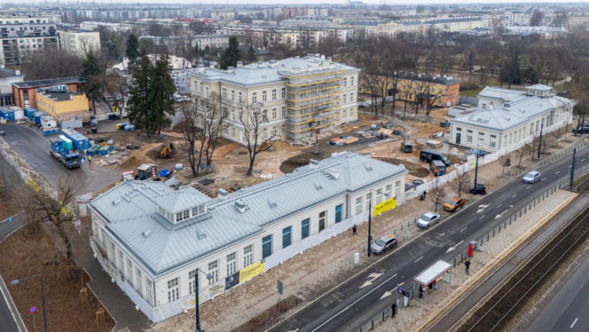 Sinfonia Varsovia w Warszawie podczas budowy