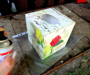Chustecznik decoupage